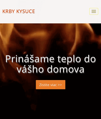 Responzívna webová stránka s redakčným systémom