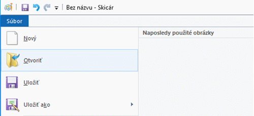 Zmena rozmerov obrázka v programe Skicár