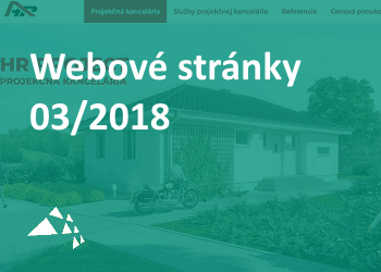 Nové webové stránky marec 2018